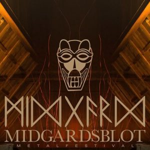 Midgardsblot metalfestival logo. Enslaved headlining Midgradsblot.