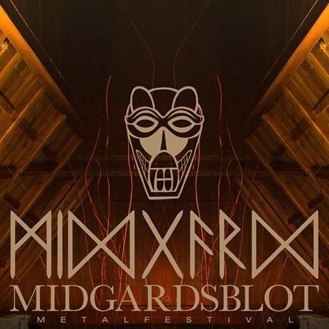 Midgardsblot metalfestival logo. Enslaved headlining Midgradsblot.