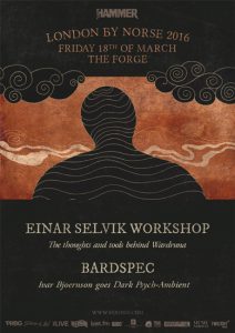 Enslaved & Bardspec concert poster London By Norse